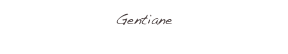 Gentiane
